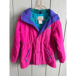 Vintage L.L. Bean Kids Penobscot Parka – 90s Colorblock – Size L (14–16)